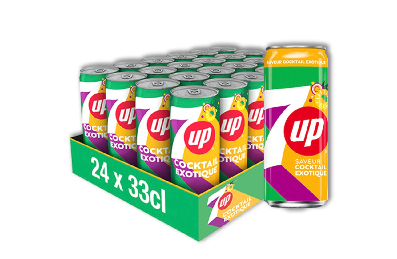 ZEVEN UP TROPICAL - SLIM - 33 CL X 24 (BE)
